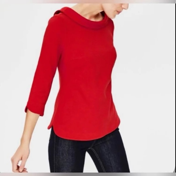 Boden Sweaters - Boden Sarah Ottoman Beat Neck Peter Pan Striped Back Top Women's Size 6